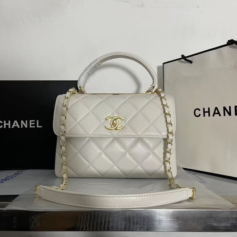 Ch*el top handle bags